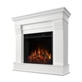thumbnail image 2 of Bowery Hill Contemporary Solid Wood Electric Fireplace in White, 2 of 25