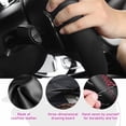 thumbnail image 3 of Ziciner Genuine Leather Steering Wheel Cover, Stitch on Wrap, Breathable Anti-Slip Car Steering Wheel Protector for Max Diameter 15 Inch, DIY Sewing with Needles Thread (Black/Red Line, Hole), 3 of 6