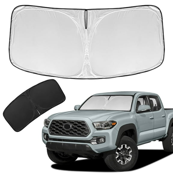 Sun Shade Sunshade Windshield Cover - 4 Layers Front Window Shade Pickup Sun Visor Shade Blocks UV Rays Car Accessories