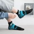 thumbnail image 2 of Rocae Blue Full Moon Wolf for Premium Adult Socks,Comfortable, Breathable, and Durable Socks, Perfect for Everyday Wear, 2 of 7