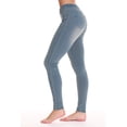 thumbnail image 2 of Just Love Women's Denim Jeggings with Pockets - Comfortable Stretch Jeans Leggings (Light Blue Denim, 3X), 2 of 5