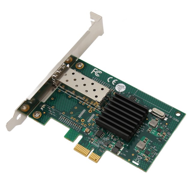 PCIe X1 Single SFP Port Card, SAN Connectivity 1000Mbps PCI Express Ethernet LAN Adapter for PC for Linux