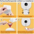 thumbnail image 4 of Dispensador de jabón automático de 300ml Dispensador de jabón de temperatura no táctil de pared Dispensador de jabón de baño de carga USB Dispensador de jabón de oficina Afortunado Sencillez, 4 of 5