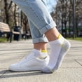 thumbnail image 4 of JQ Copper Infused Low Cut Athletic Running Socks Improve Foot Health Odor Control Moisture Wicking Durable Ankle Socks for Sweaty Feet 5 Pairs, 4 of 6