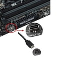 thumbnail image 5 of Type E PCI-E to Type C Cable USB-C Gen 2 Internal Panel Cable Mount Motherboard Header Extension Adapter with Profile Bracket, 5 of 10