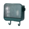 thumbnail image 1 of Caja de jabón con drenaje de pared de doble capa, resistente al polvo, creativa, sin perforaciones, para baño, con tapa, 1 of 3
