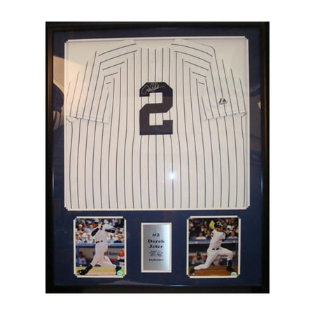 36x44 Autographed Jersey Frame - Derek Jeter New York Yankees