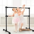 thumbnail image 3 of Goplus 4FT Portable Double Freestanding Ballet Barre Dancing Stretching Black, 3 of 10