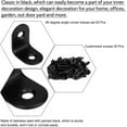 thumbnail image 4 of Support d'Angle pour Projets de Menuiserie, Utilisation Durable Supports en Acier Inoxydable avec Angle de Renforcement pour Performance Antirouille sur Applications Domestiques et Industrielles (Noir, 20), 4 of 5