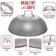 thumbnail image 2 of Plancha Wok Lid YOSUKATA Premium de acero inoxidable con forma de cúpula de 34,5 cm con cristal, 2 of 8