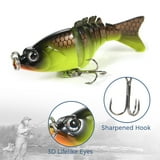 5pcs Multi Jointed Swimbait 6cm 4.7g 6 Segment Lifelike Artificial Hard ...