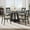 Black, variant on 47" Round Dining Table Set for 4 to 6, Farmhouse Kitchen Table with Wooden Top and Pedestal Base, Circle Dinner Table for Dining Room, Kitchen Room - Grey (No Chairs)