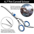 thumbnail image 4 of Dog Scissors for Grooming with Safety Round Tip,Dog Grooming Kit,Dog Shears Set,Incude Thinning,Curved Grooming Scissors and Comb for Pets.Suitable for The Right Hand, 4 of 8