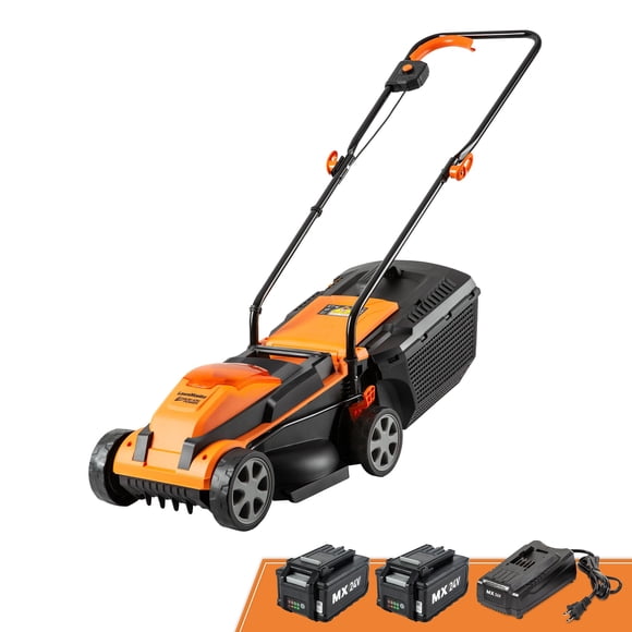 Cortacésped inalámbrico LawnMaster CLM2413A 33 cm 24 V con 2 baterías