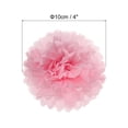 thumbnail image 2 of Uxcell 4" Tissue Pom Poms Paper Flowers Ball Wedding Party Decoration, Light Pink 10 Pack, 2 of 6