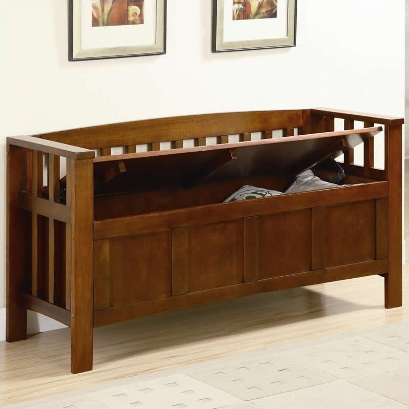 Bowery Hill Benches Wood Storage Bench Walmart Canada