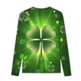 thumbnail image 5 of Twczz Girls St Patricks Day Shirts- Soft Cute Casual Long Sleeve Kids Luck Tops Blue Size 4, 5 of 5
