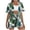 #174-Green, variant on Roncen Women's 2 Piece Hawaiian Vacation Outfits Tropical Print Short Sleeve Shirts and Shorts Beach Sets Resort Wear