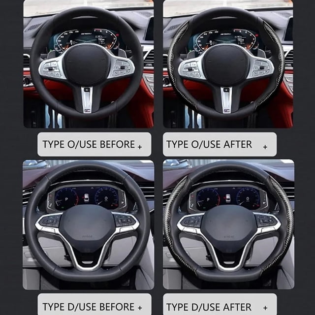 Funda antideslizante para volante, 2 piezas Funda para volante Agarre para volante Embellecedor para volante De primera línea