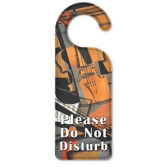 Do Not Disturb Door Knob Hanger Sign - Gris: Violin