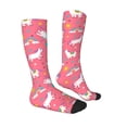 thumbnail image 3 of Easygdp Yoga Unicorn Soccer Socks Sport Knee High Socks Calf Compression Athletic Socks for Men and Women, 3 of 9