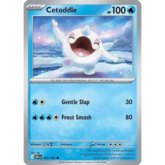 Pokemon Destined Rivals Common Cetoddle #64