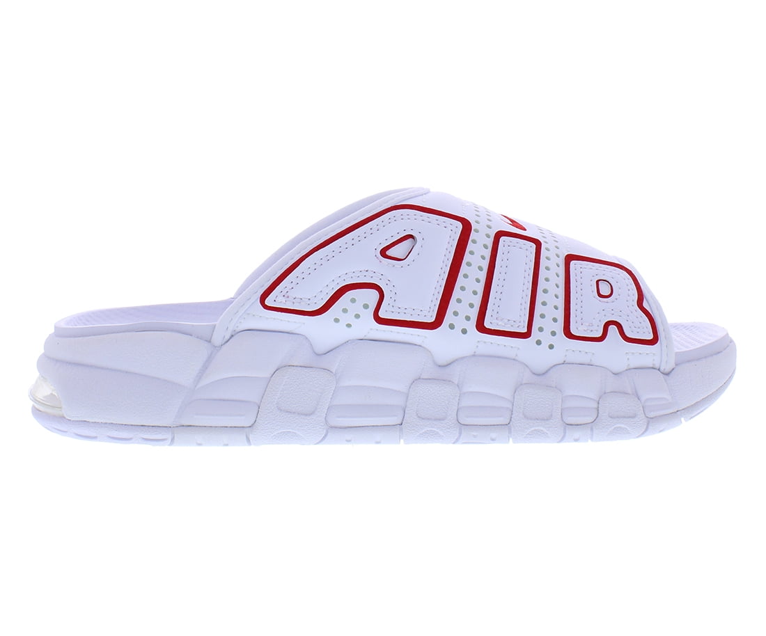 Men's Nike Air More Uptempo Slide NA White / University Red
