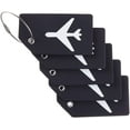 thumbnail image 4 of 5 Pack Silicone Luggage Tag Baggage Handbag School Bag Suitcase Instrument Tag Label by FFIY （Sky Blue）, 4 of 7