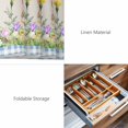 thumbnail image 6 of Placemats Set of 6, Happy Easter Bunny Woven Placemat, Linen Place Mats for Kitchen/Dining Tables, Spring Floral Burlap Blue Plaid Washable Table Mats for Party, 6 of 8