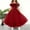 Red, variant on SGFCWSX Girls Formal Dress Off Shoulder Ruffle Tulle Ball Gown Lace Appliques Floor Length Wedding Flower Girl Birthday Dresses Sky Blue Size 9-10 Years