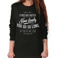 thumbnail image 5 of Do Not Stop Positive Inspirational Women's Long Sleeve T Shirt Brisco Brands S, 5 of 5