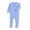Blue, variant on born Baby Boy Girl Cotton Jumpsuit Infant Button up Footies Romper Solid Color Long Sleeve Bodysuit Jumpsuits