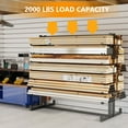 thumbnail image 2 of 2000 lb Lumber Storage Rack, Heavy Duty Freestanding Double-Sided 7-Tier Garage Shelving Unit, 59"W x 35.4"D x 66"H Industrial Steel Organizer for Workshop Basement, Black, 2 of 8