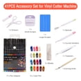 thumbnail image 4 of Riwcyla 41PCS Craft Weeding Tools Accessory Set for Vinyl Kit , Includes 17,Piece Pen Set 12 Pen Adapters Scissors Tweezers Scraper and Engraving Knife with 5pcs Replaceable for Scrapbooking Silhou, 4 of 6