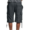 thumbnail image 3 of Sakmal Mens Shorts Cargo Gray with Pockets Solid Men'S Pants Regular and Big & Tall Sizes, 3 of 6