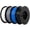 Black, White, Grey and Blue, variant on Epelay PLA Plus 3D Printer Filament, 1.75mm, 4 x 1kg Spools, Black, Compatible with Most FDM Printers