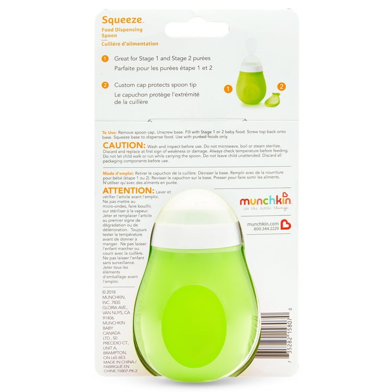 Munchkin Easy Squeezy Spoon, BPA-Free, Color May Vary 