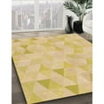thumbnail image 2 of Ahgly Company Indoor Round Patterned School Bus Yellow Area Rugs, 5' Round, 2 of 6
