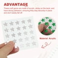 thumbnail image 3 of Uxcell Star Stickers, Self Adhesive Acrylic Star Rhinestones Jewel Sticker Sheet for Crafting Nail Decor Dark Green, 3 of 6