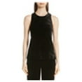 thumbnail image 2 of St. John Womens Velvet Sleeveless Blouse Top, Black, Small, 2 of 2