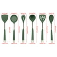 thumbnail image 3 of Summercome Silicone Cooking Utensils, Heat Resistant Kitchen Utensils with Stainless Steel Handle, 1 Pcs Silicone Cooking Soup Ladle Nonstick&Durable (Green), 3 of 8