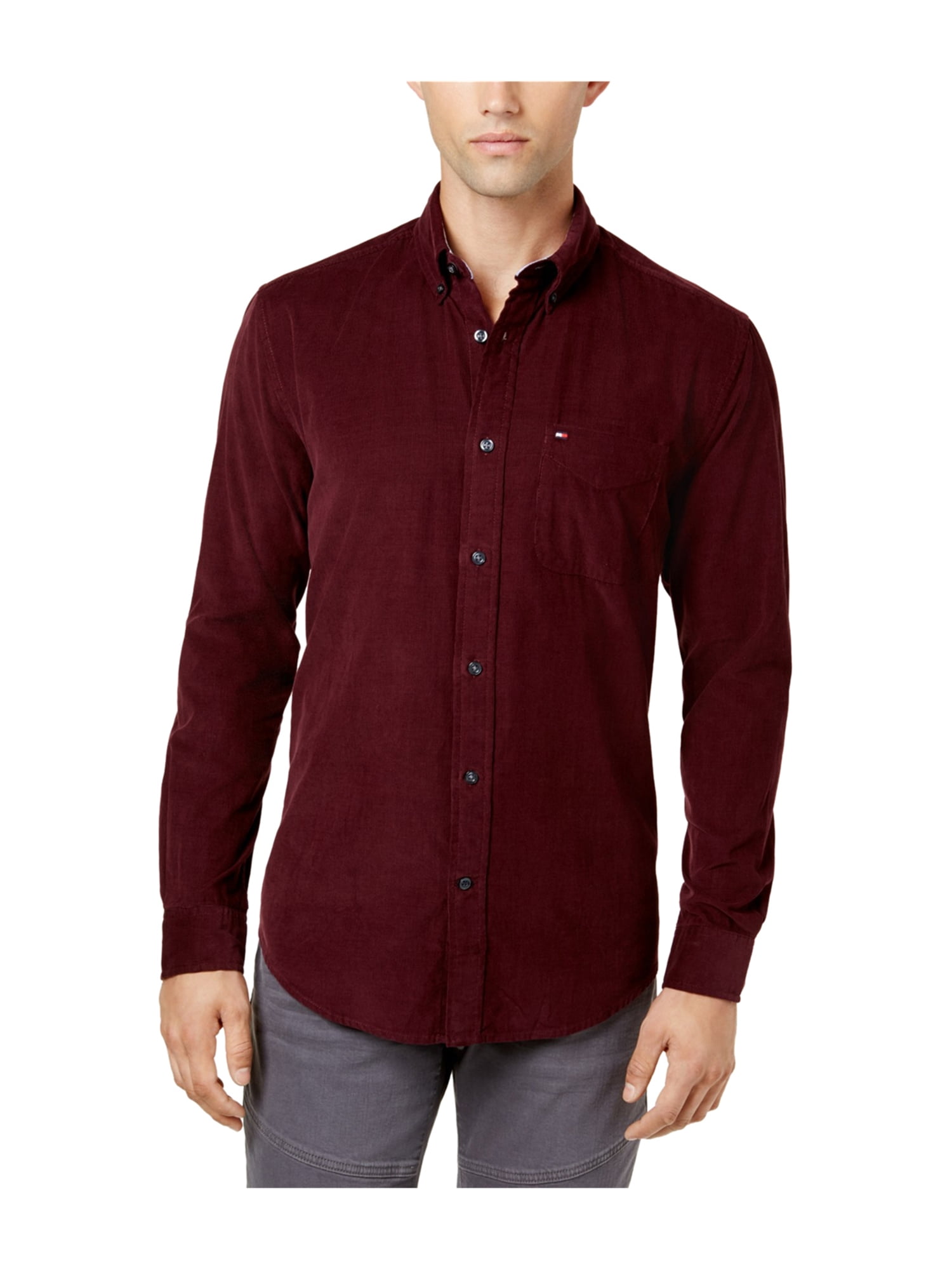 tommy jeans corduroy long sleeve shirt