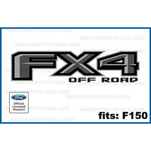 Decal Mods FX4 Off Road Decals Truck Stickers for Ford F150 (2015 - 2020) Gray - FPPG (set of 2) | FH5A1