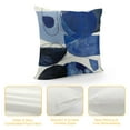 thumbnail image 4 of YANMS Navy Blue and Gray Pillow covers Modern Minimalist Throw Pillow Covers Royal Blue Boho Abstract Cushion Case Geometric Blue White for Sofa Home Decor Bedroom Living Room Outdoor, 4 of 5