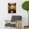 thumbnail image 2 of Retro Record Player DJ Decks Turntable Abstract Print Art Print Framed Poster Wall Decor 12x16 inch, 2 of 5