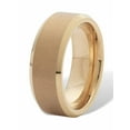 thumbnail image 2 of PalmBeach Jewelry Mens Tungsten Brushed Finish Bevel Edge Wedding Band (8mm), 2 of 5