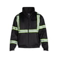 thumbnail image 2 of Bass Creek Outfitters Men's Oxford Insulated Safety Work Jacket with Hidden Hood, Sizes M-2XL, 2 of 3