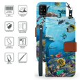 thumbnail image 3 of for Samsung Galaxy A51 5G (NOT FIT Samsung A51) Wallet Case Phone Case Hybrid 2-Tone Wallet Kick stand Card Pocket Pouch Screen Flip Cover (Seaworld), 3 of 4