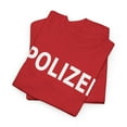 thumbnail image 3 of Polizei Front Back German Bundespolizei Federal Police Costume T-Shirt Tee - Red / S, 3 of 3
