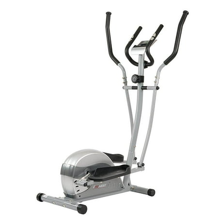 compact magnetic elliptical machine trainer with lcd monitor and pulse rate grips by efitment -